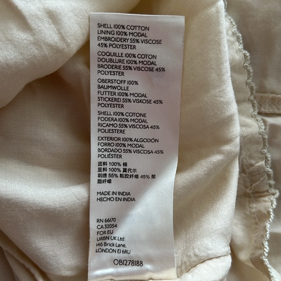 Anthropologie Felicity Embroidered Cutout Maxi Dress Large - Picture 10 of 10